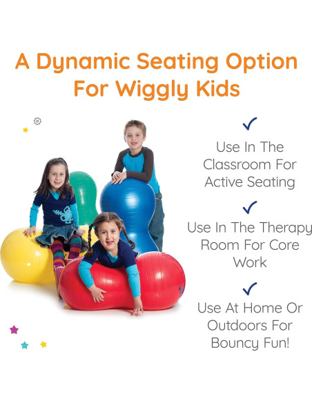 Pelota de Cacahuate Amarilla Mediana Diversión y Función - Ejercicio y Terapia