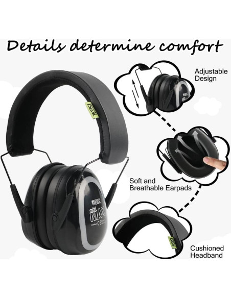 Auriculares de Protección Auditiva Green Devil 27dB Niños