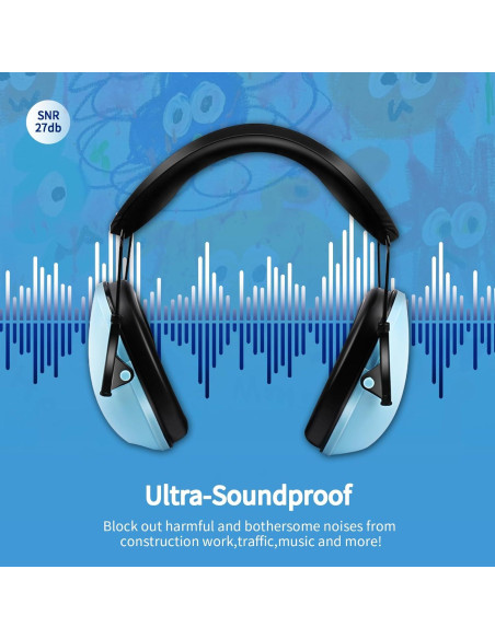 12 Auriculares para Niños con Cancelación de Ruido 27dB