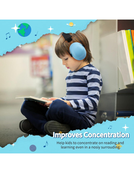 12 Auriculares para Niños con Cancelación de Ruido 27dB