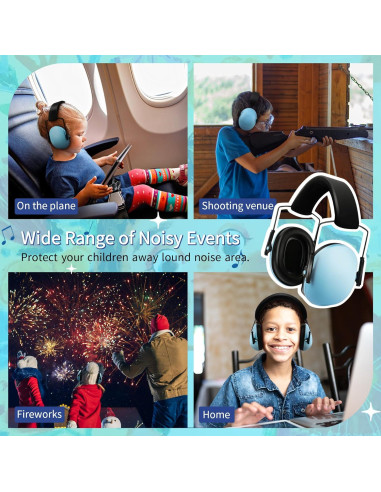 12 Auriculares para Niños con Cancelación de Ruido 27dB