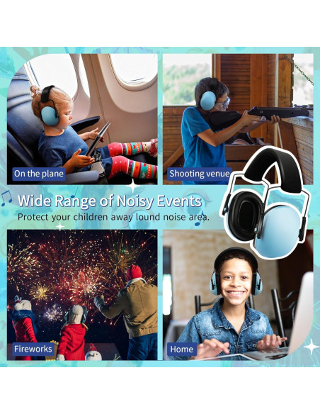 12 Auriculares para Niños con Cancelación de Ruido 27dB