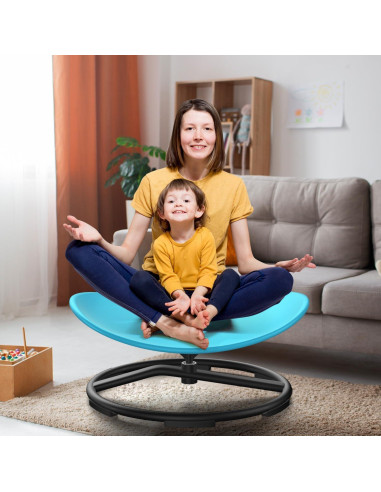 Silla Giratoria Sensorial PURUYE para Niños Azul - 100 kg