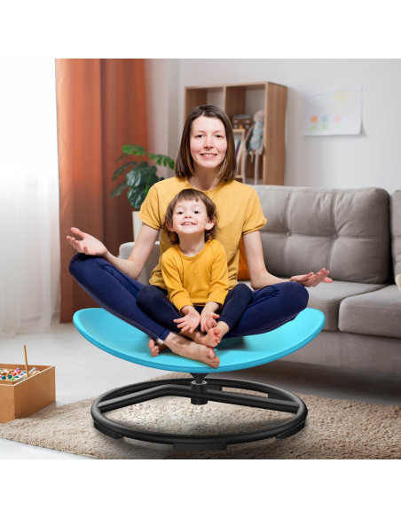 Silla Giratoria Sensorial PURUYE para Niños Azul - 100 kg