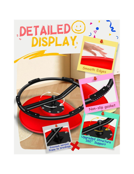 Silla Giratoria Sensory para Niños FERUERW Rojo 100kg