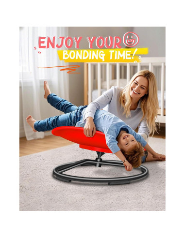 Silla Giratoria Sensory para Niños FERUERW Rojo 100kg