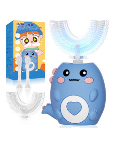 Cepillo de dientes eléctrico para niños U-Shaped Dino IPX7