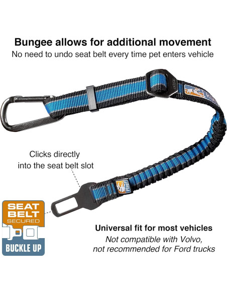 Cinturón de Seguridad para Perros Kurgo Ajustable Azul 56-66 cm