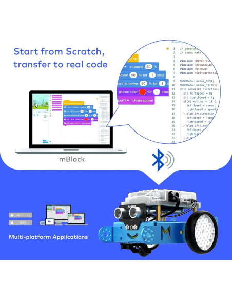 Kit de Robot mBot Makeblock con Luz y Sonido Interactivos