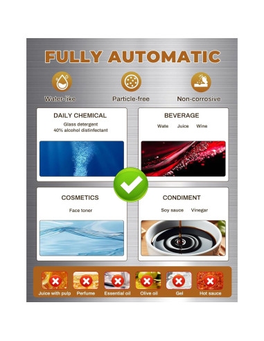 Máquina de Llenado Automático Moonshan 4 Boquillas 1-900ml