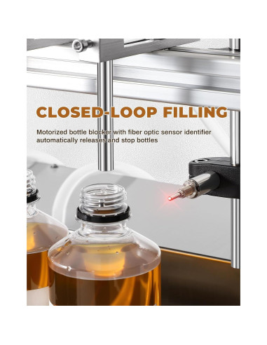 Máquina de Llenado Automático Moonshan 4 Boquillas 1-900ml