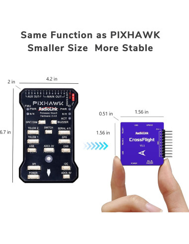 Controlador de Vuelo Radiolink CrossFlight Mini 10 PWM