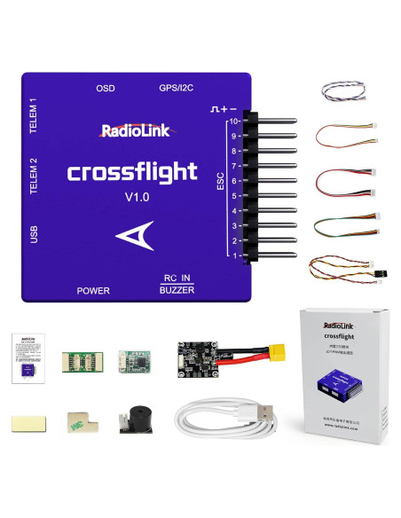 Controlador de Vuelo Radiolink Crossflight 10CH PWM OSD 2-12S