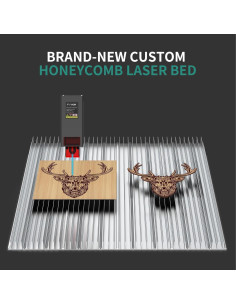 Mesa de trabajo de panal Puikos 40 x 40 cm para láser 2