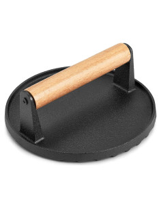 Prensa de Parrilla de Hierro Fundido HaSteeL 17.8 cm