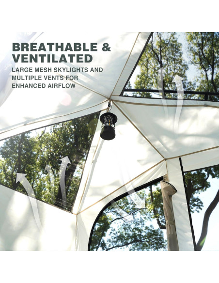 Carpa REDCAMP para 6 Personas Impermeable y Ventilada