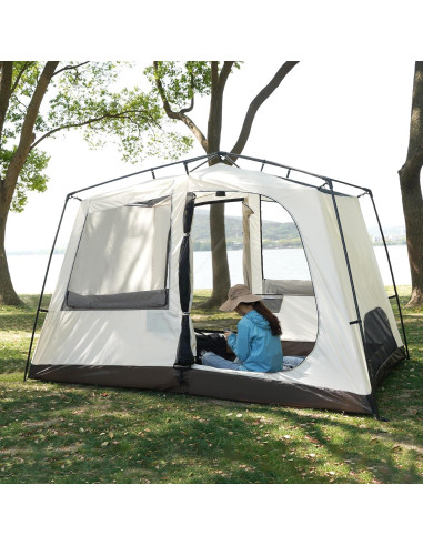 Carpa REDCAMP para 6 Personas Impermeable y Ventilada