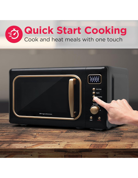 Microondas Retro Frigidaire EMW788 19.8L 900W Negro-Dorado