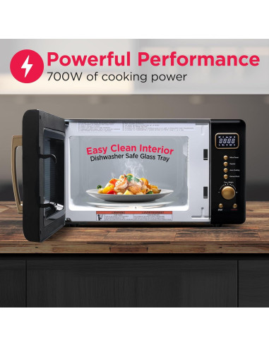 Microondas Retro Frigidaire EMW788 19.8L 900W Negro-Dorado