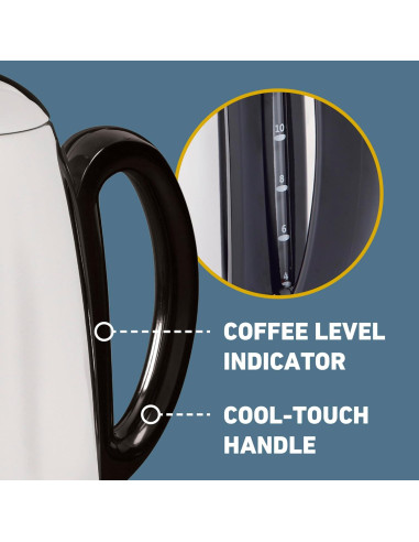 Cafetera Eléctrica Percoladora West Bend 12 Tazas Acero Inoxidable