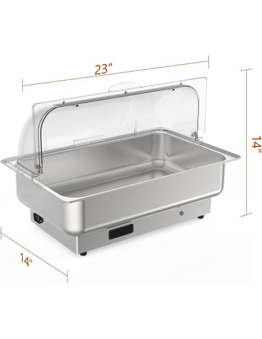 Juego de Platos Calentadores Eléctricos Buffet GarveeHome 2 Paquete