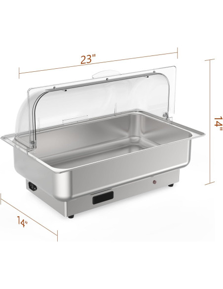 Juego de Platos Calentadores Eléctricos Buffet GarveeHome 2 Paquete