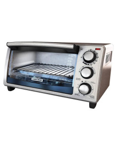 Horno Tostador 4 Rebanadas BLACK+DECKER Acero Inoxidable
