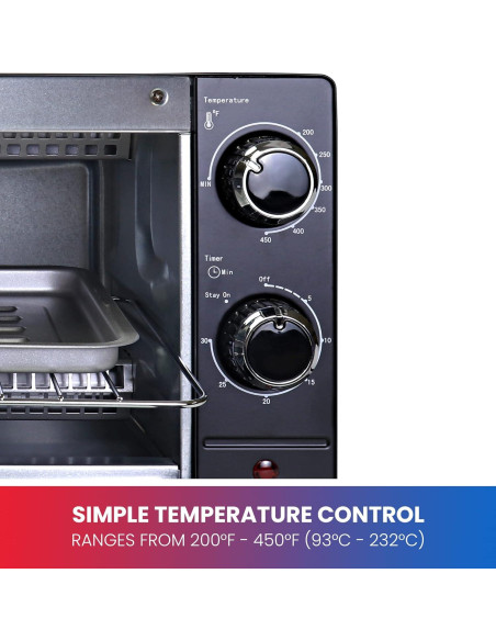 Horno Tostador Koolatron TCTO09 4 Rebanadas Compacto 1000W
