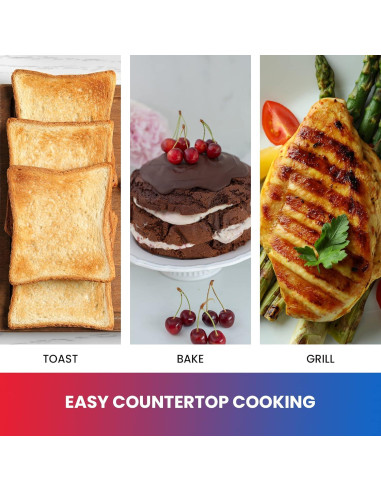 Horno Tostador Koolatron TCTO09 4 Rebanadas Compacto 1000W