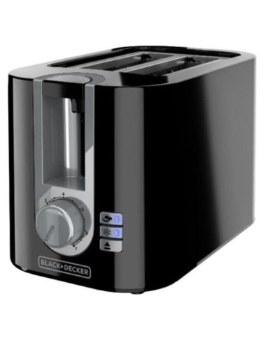 Tostadora 2 Rebanadas BLACK+DECKER TR0025B, 7 Niveles Tostado