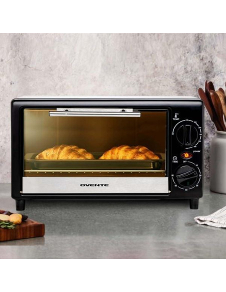 Horno Tostador OVENTE TO2808B 8L 750W con Temporizador 60min