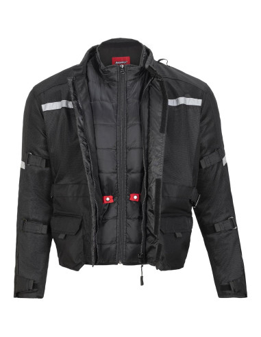 Forro de Chaqueta de Motocicleta Noru Adventure Negro X-Pequeño