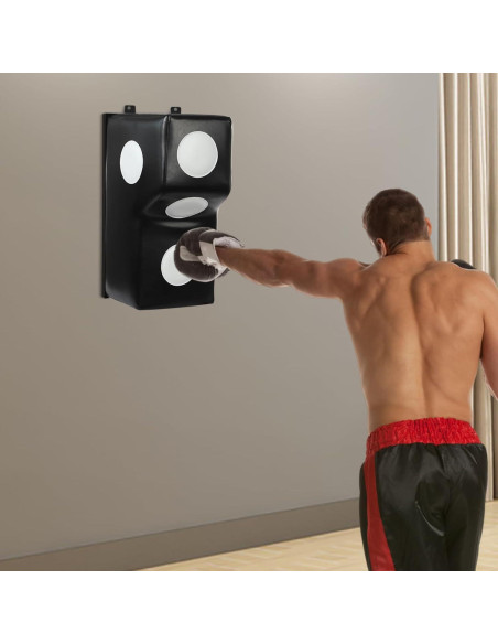 Saco de Boxeo Montado en Pared LIAUHO 40x30x70cm Negro