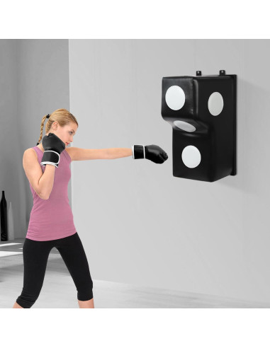 Saco de Boxeo Montado en Pared LIAUHO 40x30x70cm Negro