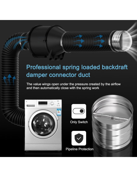 Compensador de Retorno 4" Hon&Guan Acero Galvanizado Plata