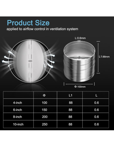 Compensador de Retorno 4" Hon&Guan Acero Galvanizado Plata