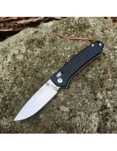 Cuchillo Plegable EDC EMHTiii Negro 19cm Hoja D2 8cm 2
