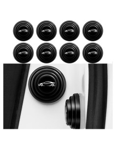 Amortiguador de Puerta Universal Arwrilt 8 PCS Silicona Negro