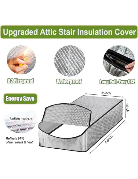 Cubierta de Aislamiento para Escaleras de Ático MRPAPA 63.5x137.2 cm