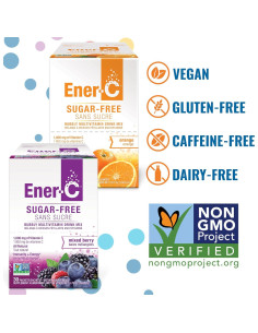 Ener-C Bebida Multivitamínica Sin Azúcar 260g - Naranja y Baya 2