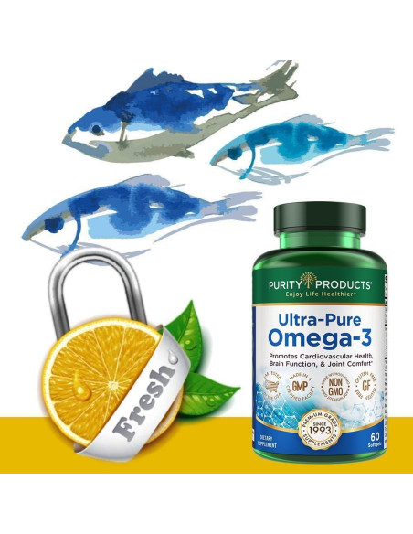 Omega 3 Ultra Puro Pureza 60 geles blandos Limón