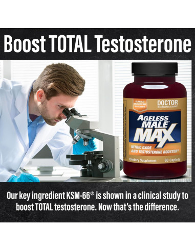 Ageless Male Max Suplemento Testosterona 60 Tabletas