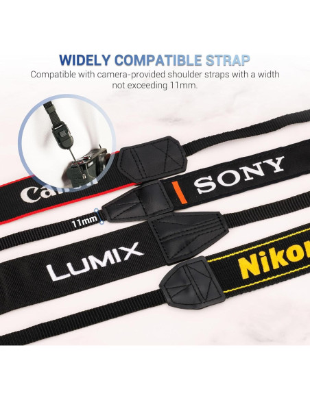 Correa de Cuello JJC para Cámara Compacta con Liberación Rápida