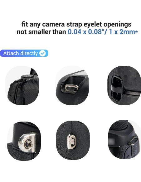 Correa de Cuello JJC para Cámara Compacta con Liberación Rápida