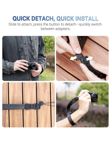 Correa de Cuello JJC para Cámara Compacta con Liberación Rápida