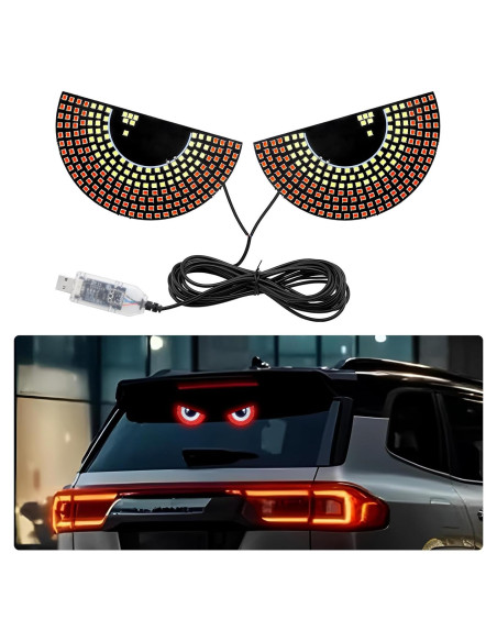 Luz LED Ojos de Diablo PIFOOG para Autos Rojo Blanco USB