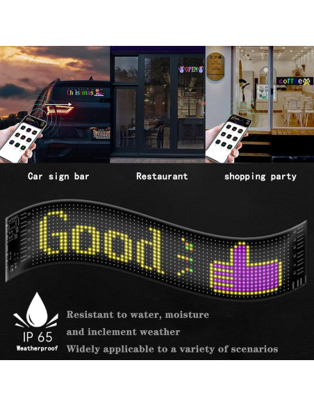 Ojos Demoníacos LED VNHLOVO para Parabrisas de Camión 37.4x9.2cm