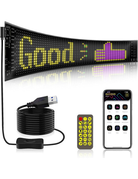 Ojos Demoníacos LED VNHLOVO para Parabrisas de Camión 37.4x9.2cm