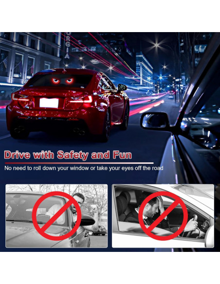 Luz LED Ojos de Diablo PIFOOG para Autos Rojo Blanco USB