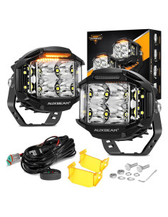 Luces LED Auxbeam 4" V-MAX 92W Offroad DRL Ámbar